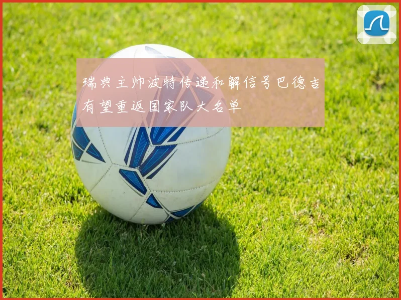 瑞典主帅波特传递和解信号巴德吉有望重返国家队大名单